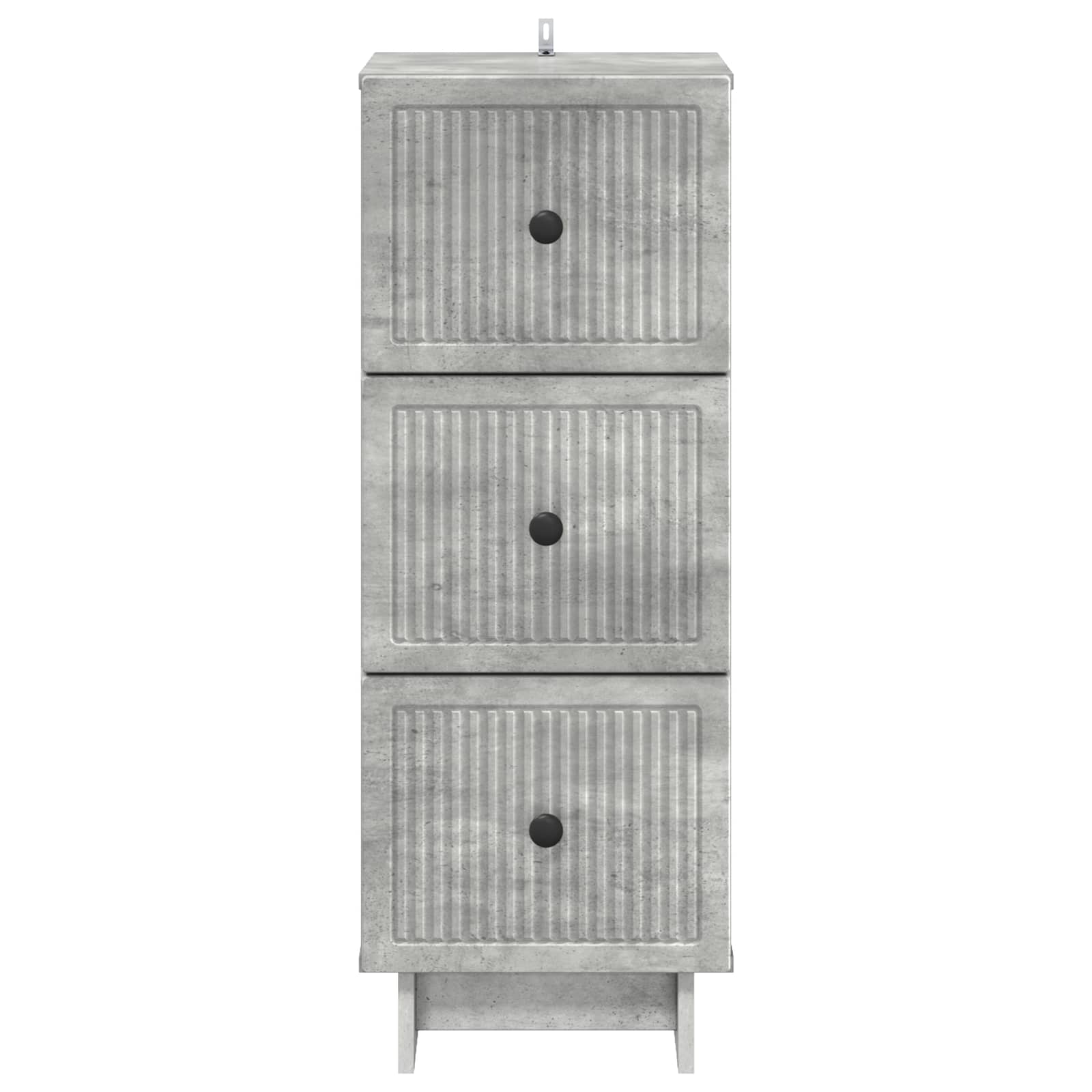 vidaXL Drawer Cabinet Concrete Grey 33 x 34.5 x 90 cm Engineered Wood 6