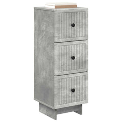 vidaXL Drawer Cabinet Concrete Grey 33 x 34.5 x 90 cm Engineered Wood 3
