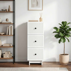 Drawer Cabinet High Gloss White, image 4