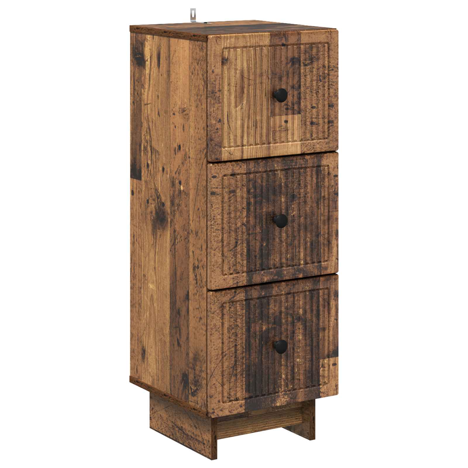 vidaXL Drawer Cabinet Old Wood 33 x 34.5 x 90 cm Engineered Wood 2