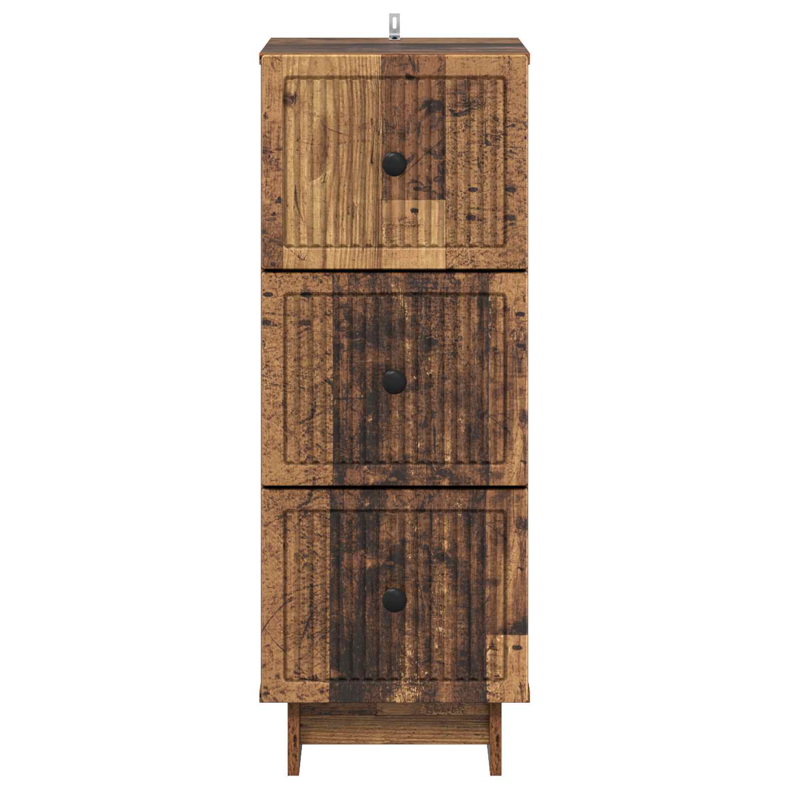 vidaXL Drawer Cabinet Old Wood 33 x 34.5 x 90 cm Engineered Wood 6