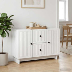 Sideboard 89 x 34.5 x 60 cm Engineered Wood White