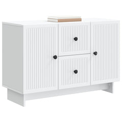 Sideboard 89 x 34.5 x 60 cm Engineered Wood White