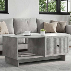 vidaXL Coffee Table Concrete Grey 90 x 50 x 40 cm Engineered Wood 1