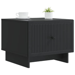 vidaXL Coffee Table Black 49 x 50 x 40 cm Engineered Wood 3