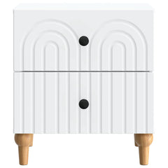 vidaXL Bedside Cabinet White 43 x 34.5 x 48 cm Engineered Wood 5