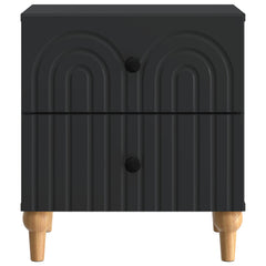 vidaXL Bedside Cabinet Black 43 x 34.5 x 48 cm Engineered Wood 5