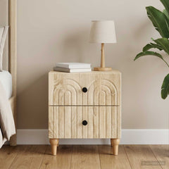vidaXL Bedside Cabinet Sonoma Oak 43 x 34.5 x 48 cm Engineered Wood 1