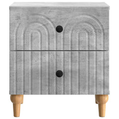 vidaXL Bedside Cabinet Concrete Grey 43 x 34.5 x 48 cm Engineered Wood 5