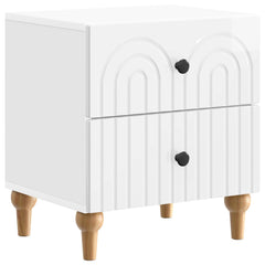 vidaXL Bedside Cabinet 2 pcs High Gloss White 43 x 34.5 x 48 cm 5