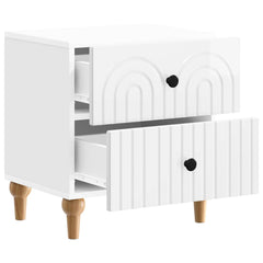 vidaXL Bedside Cabinet 2 pcs High Gloss White 43 x 34.5 x 48 cm 6