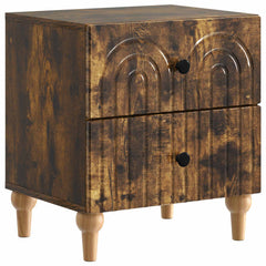 vidaXL Bedside Cabinet 2 pcs Smoked Oak 43 x 34.5 x 48 cm 5