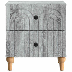 vidaXL Bedside Cabinet Grey Sonoma 43 x 34.5 x 48 cm Engineered Wood 5