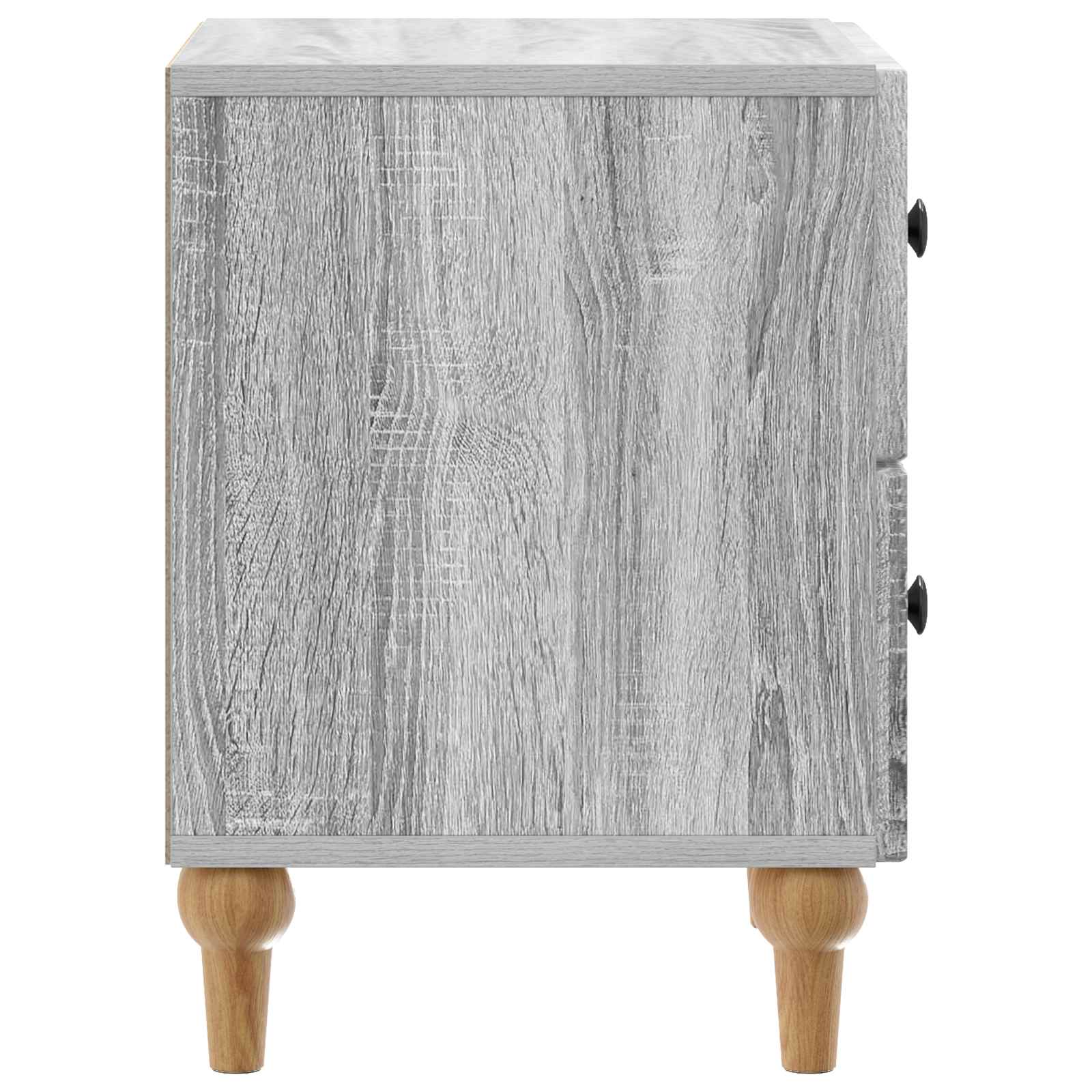 vidaXL Bedside Cabinet Grey Sonoma 43 x 34.5 x 48 cm Engineered Wood 6