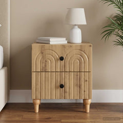 vidaXL Bedside Cabinet Artisan Oak 43 x 34.5 x 48 cm Engineered Wood 1