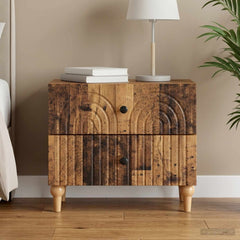 vidaXL Bedside Cabinet Old Wood 62 x 34.5 x 48 cm Engineered Wood 1