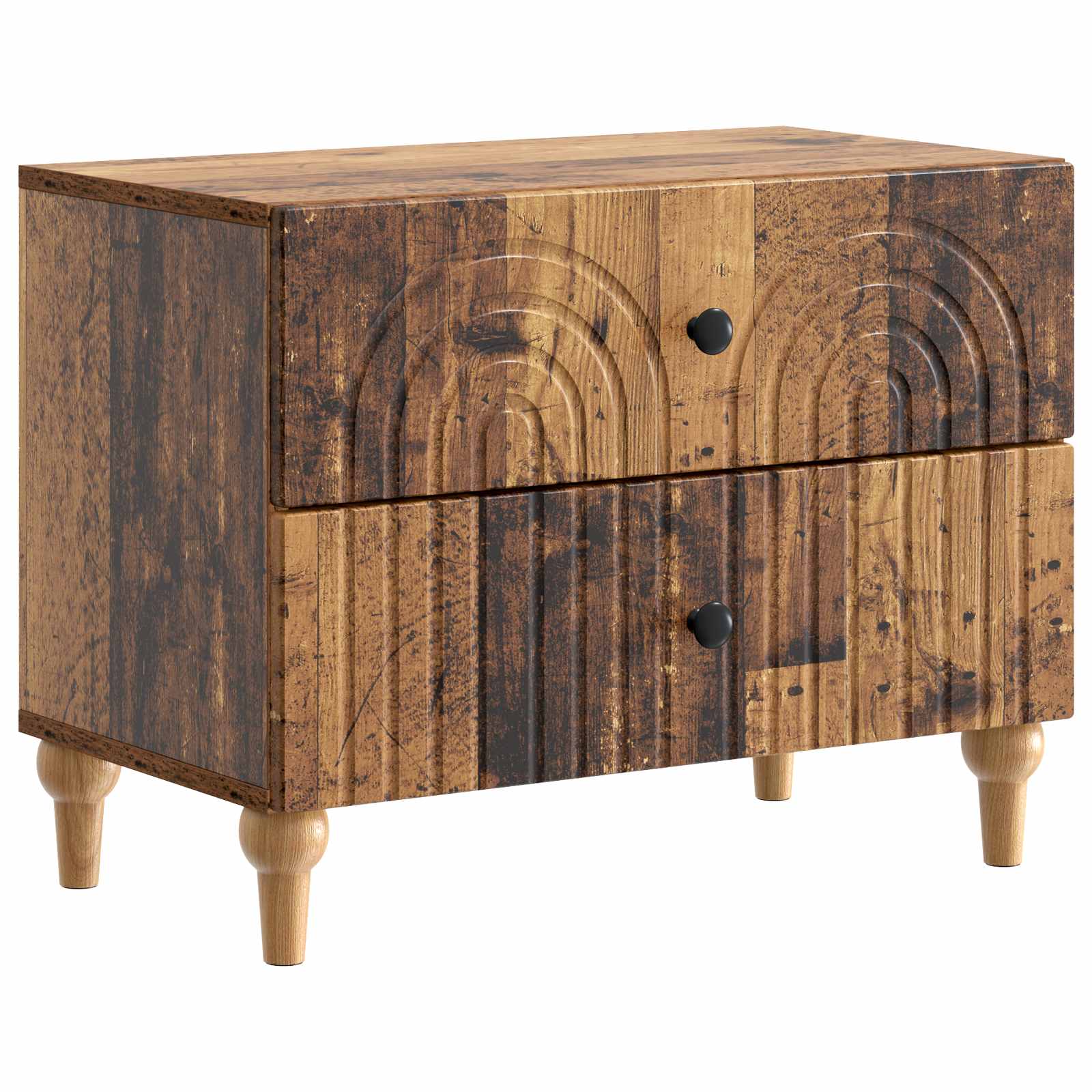 vidaXL Bedside Cabinet Old Wood 62 x 34.5 x 48 cm Engineered Wood 2
