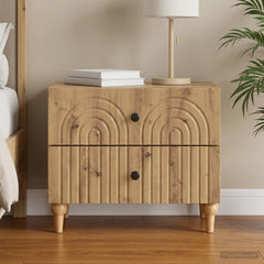 vidaXL Bedside Cabinet Artisan Oak 62 x 34.5 x 48 cm Engineered Wood 1