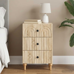 Bedside Cabinet 43x 41 x 66.5 cm Engineered Wood Sonoma oak