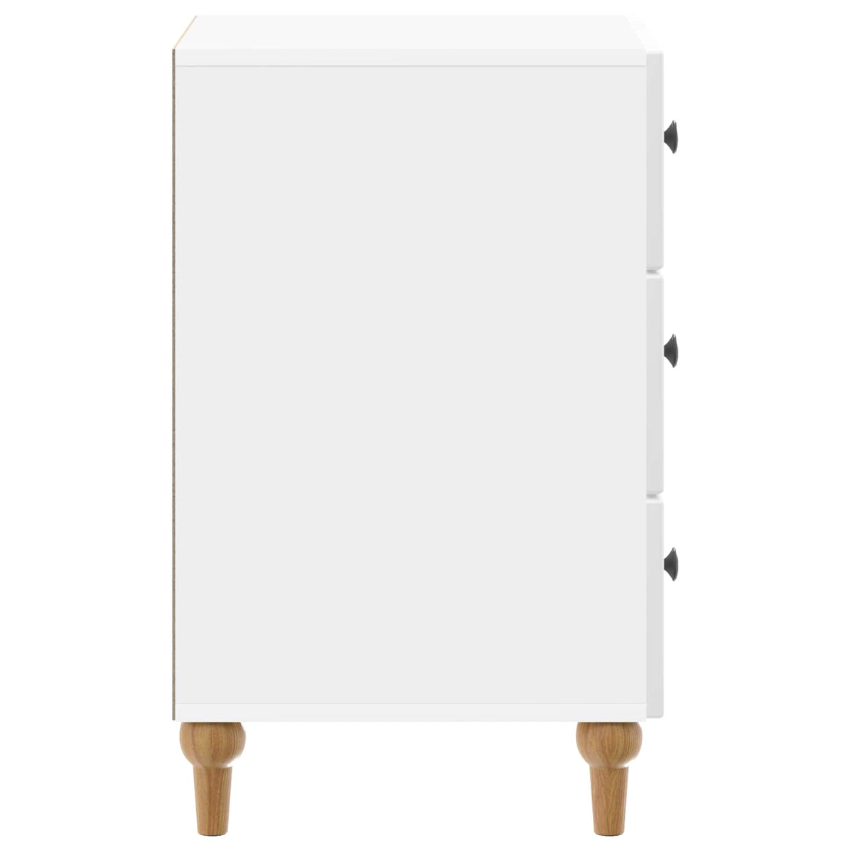 vidaXL Bedside Cabinet with Drawer High Gloss White 43x 41 x 66.5 cm 6