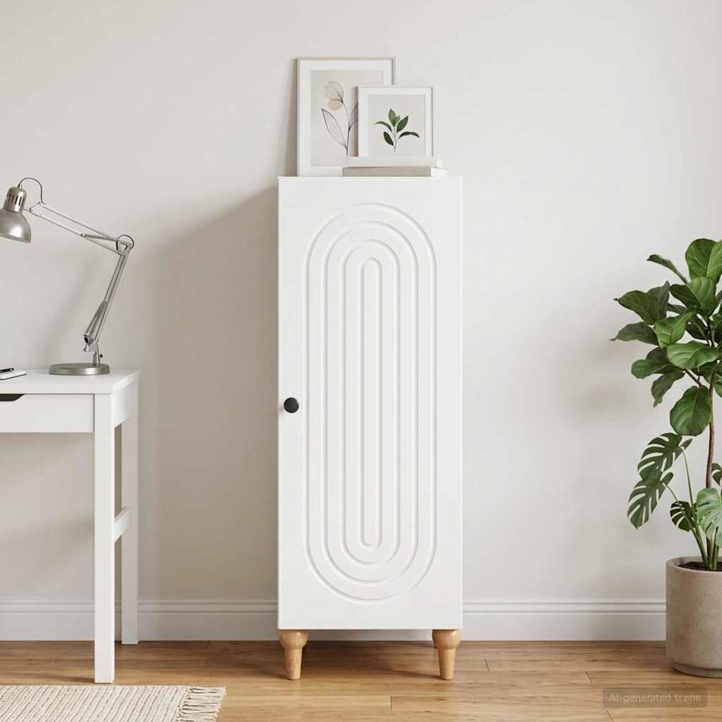 Sideboard 33 x 34.5 x 90 cm Engineered Wood White