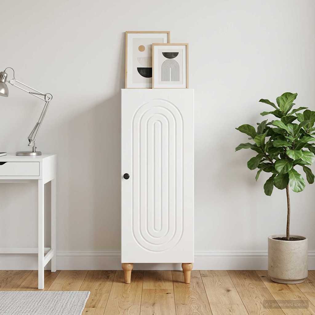Sideboard 33 x 34.5 x 90 cm Engineered Wood High gloss white