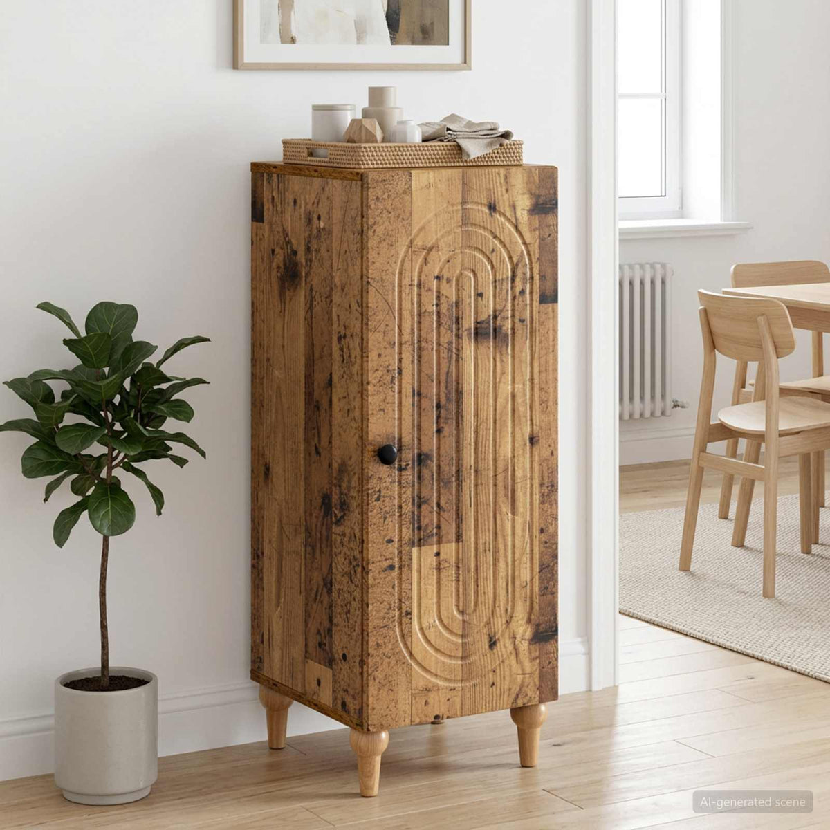 Sideboard 33 x 34.5 x 90 cm Engineered Wood Old wood