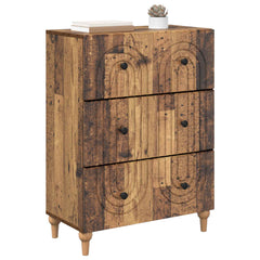 vidaXL Drawer Cabinet Old Wood 66 x 34.5 x 90 cm Engineered Wood 3