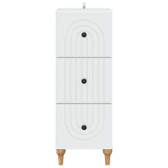 vidaXL Drawer Cabinet White 33 x 34.5 x 90 cm Engineered Wood 6