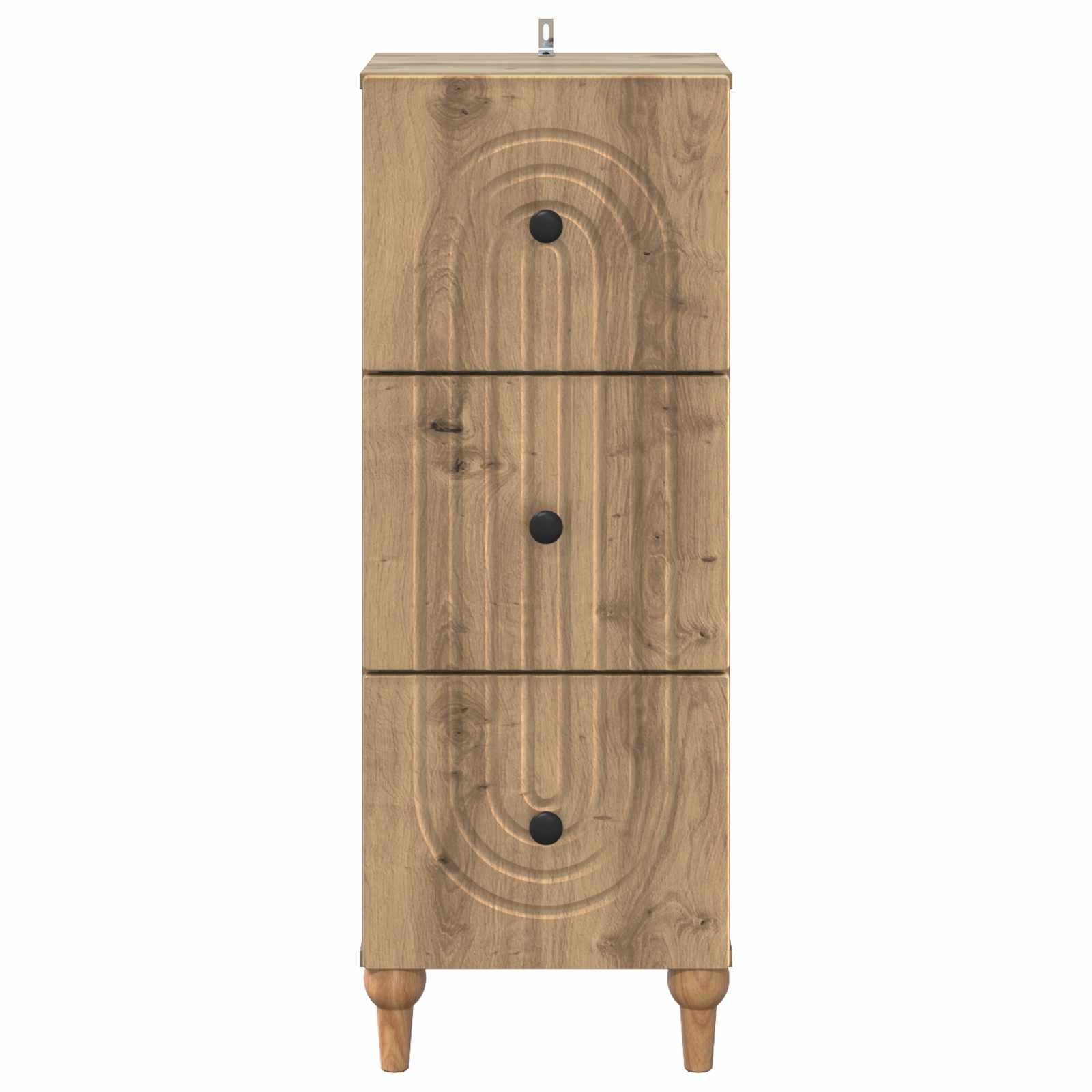 vidaXL Drawer Cabinet 33 x 34.5 x 90 cm Engineered Wood Artisan Oak 6