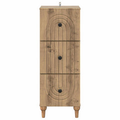 vidaXL Drawer Cabinet 33 x 34.5 x 90 cm Engineered Wood Artisan Oak 6