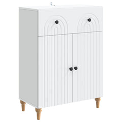 Sideboard 66 x 34.5 x 90 cm Engineered Wood White