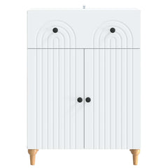 Sideboard 66 x 34.5 x 90 cm Engineered Wood White