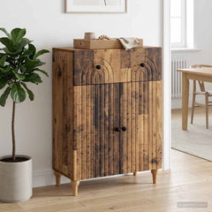 Sideboard 66 x 34.5 x 90 cm Engineered Wood Old wood