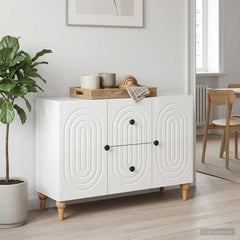 TV Cabinet 89 x 34.5 x 60 cm Engineered Wood High gloss white
