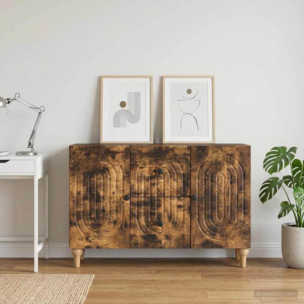 TV Cabinet 89 x 34.5 x 60 cm Engineered Wood Smoked oak