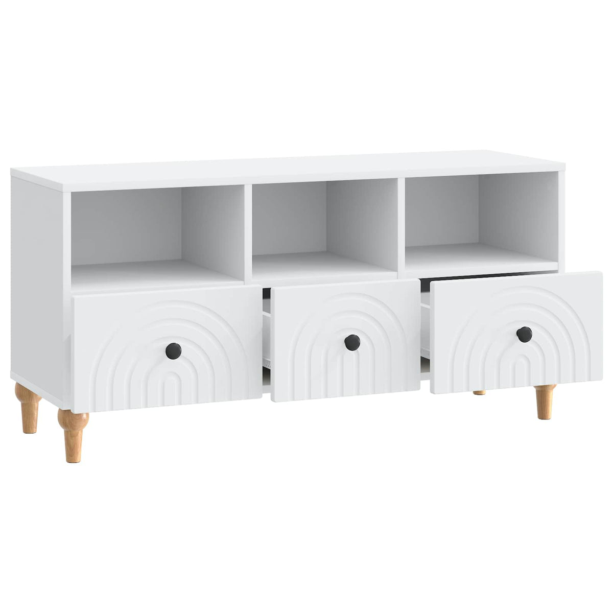 TV Cabinet 102 x 34.5 x 50 cm Engineered Wood White