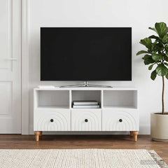 TV Cabinet 102 x 34.5 x 50 cm Engineered Wood High gloss white