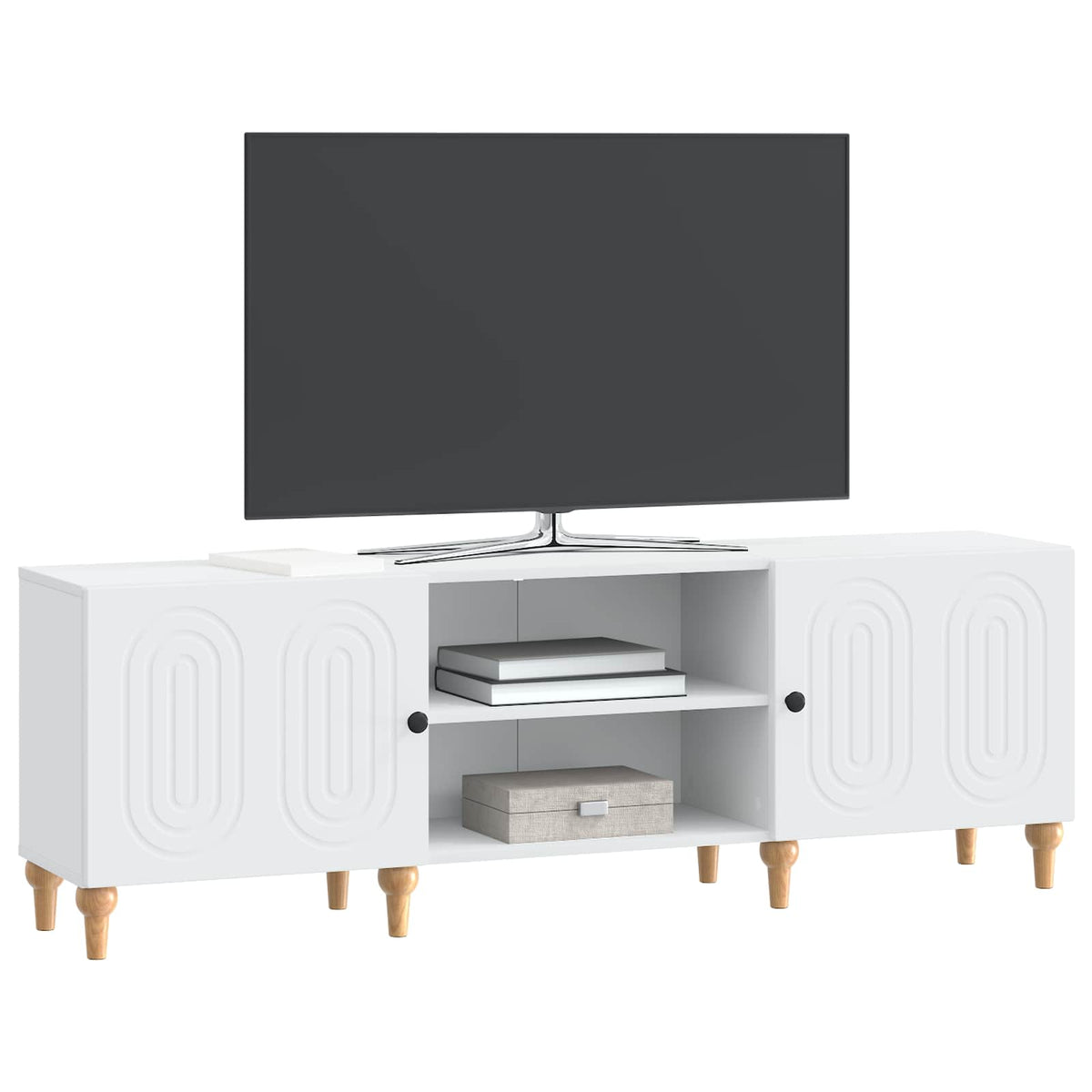 TV Cabinet 150 x 31 x 50 cm Engineered Wood White