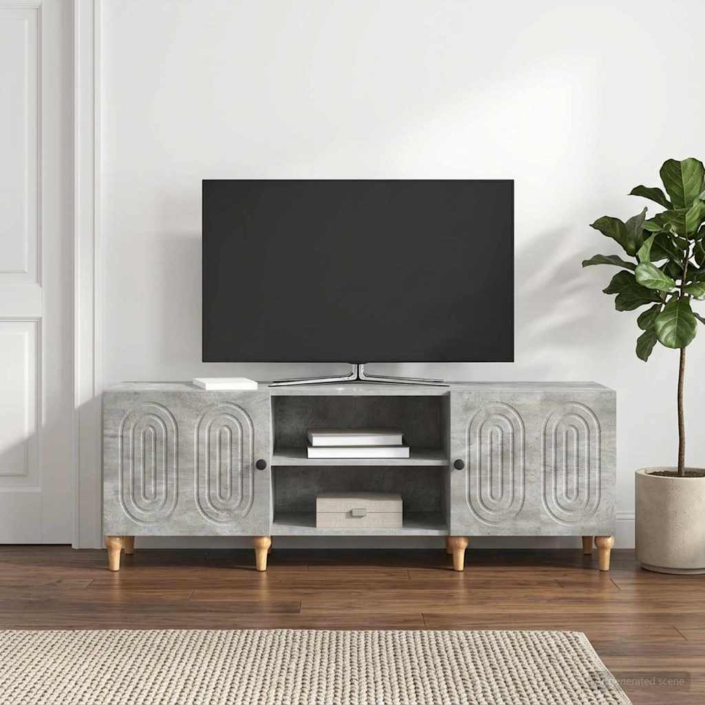 TV Cabinet 150 x 31 x 50 cm Engineered Wood Concrete grey