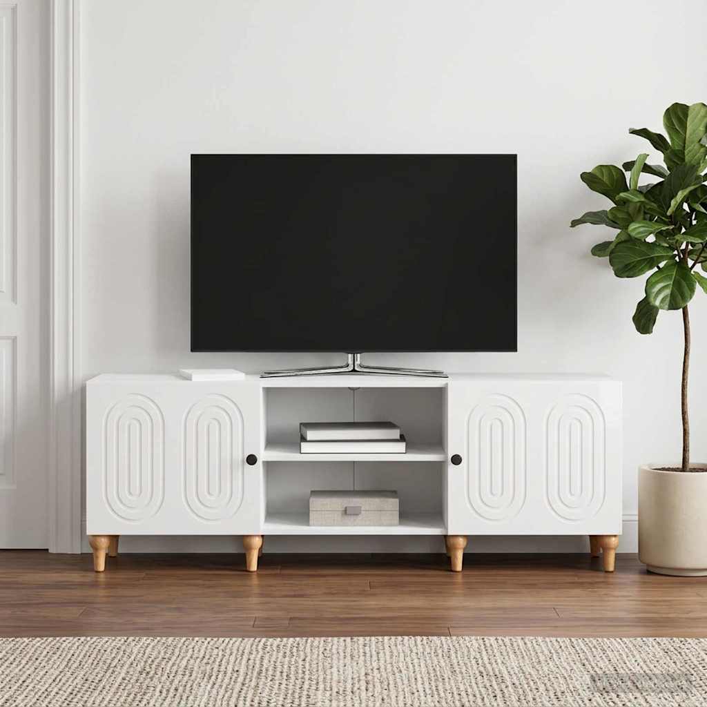 TV Cabinet 150 x 31 x 50 cm Engineered Wood High gloss white