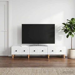 TV Cabinet 147 x 34.5 x 30 cm Engineered Wood White
