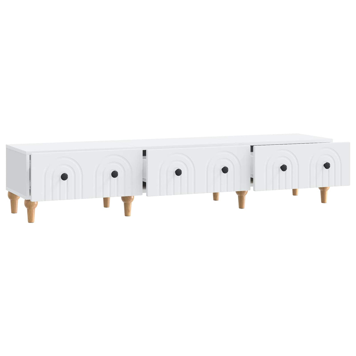 TV Cabinet 147 x 34.5 x 30 cm Engineered Wood White