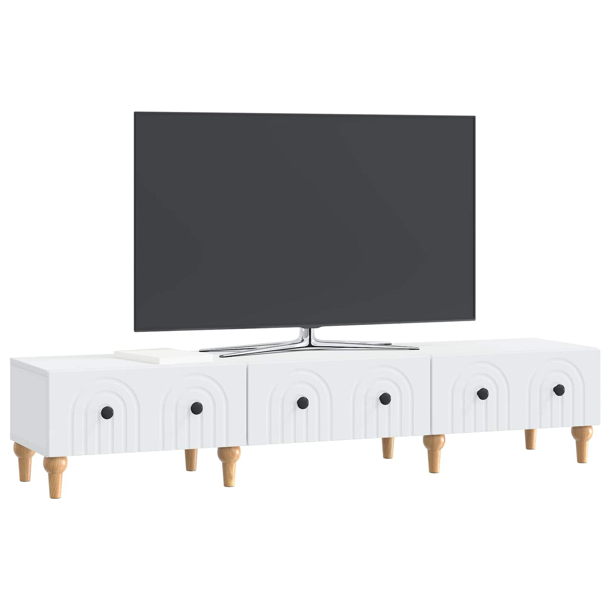 TV Cabinet 147 x 34.5 x 30 cm Engineered Wood White
