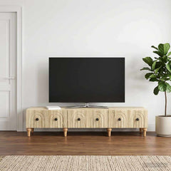 TV Cabinet 147 x 34.5 x 30 cm Engineered Wood Sonoma oak