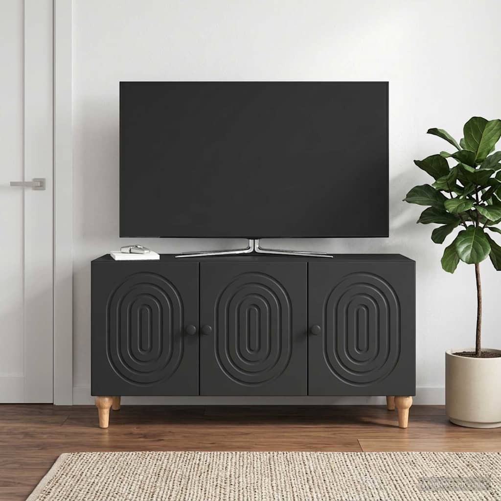TV Cabinet 99 x 34.5 x 50 cm Engineered Wood Black