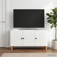TV Cabinet 99 x 34.5 x 50 cm Engineered Wood High gloss white