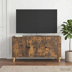 TV Cabinet 99 x 34.5 x 50 cm Engineered Wood Smoked oak