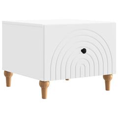 vidaXL Coffee Table with Drawer White 49 x 50 x 40 cm Engineered Wood 2