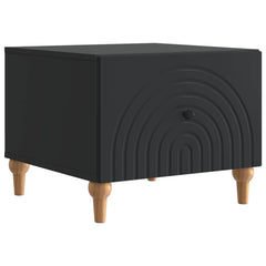 vidaXL Coffee Table with Drawer Black 49 x 50 x 40 cm Engineered Wood 2
